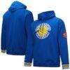 Golden State Warriors Mitchell & Ness Chainstitch Applique Vintage Heavyweight Pullover Hoodie - - Front View