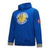 Golden State Warriors Mitchell & Ness Chainstitch Applique Vintage Heavyweight Pullover Hoodie - - Side View