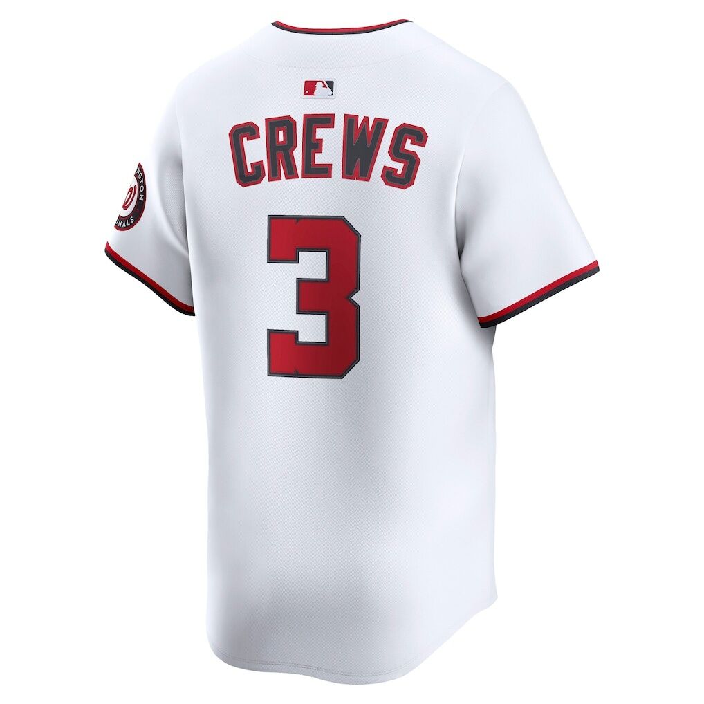 Dylan Crews Washington Nationals Nike Home Limited Player Jersey