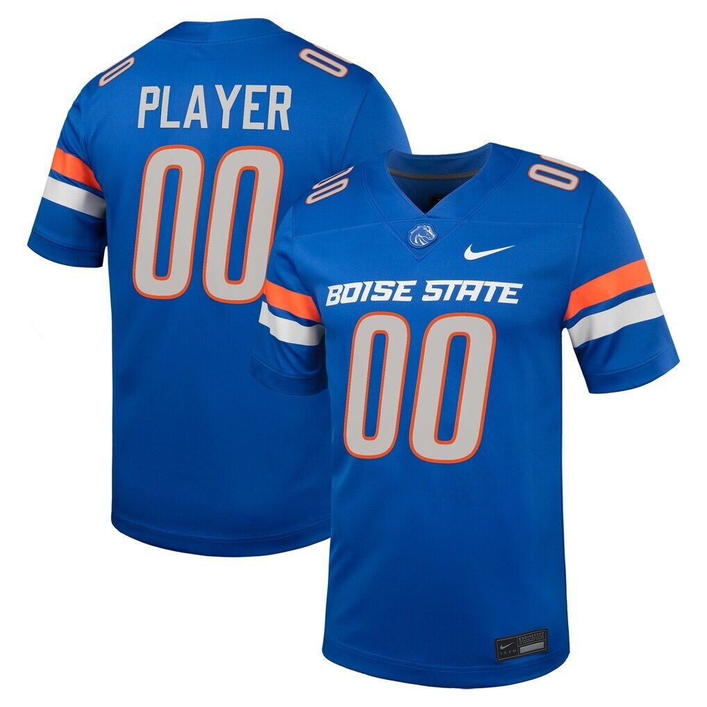 Boise State Broncos Nike NIL Pick-A-Player Football Game Jersey - Royal
