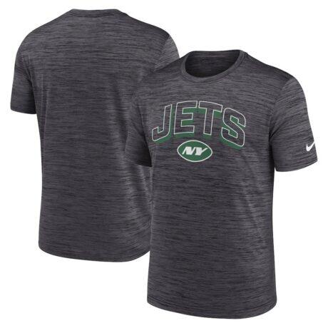 New York Jets Nike Primetime Velocity Dri-FIT T-Shirt - Charcoal - Front View