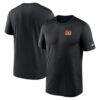 Cincinnati Bengals Nike Sideline Legend Small Logo Dri-FIT T-Shirt - Black - Front View