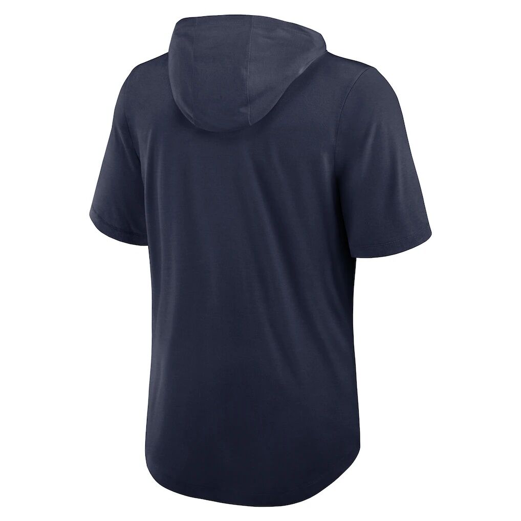 Seattle Seahawks Nike Lockup Tri-Blend Hoodie T-Shirt – College Navy