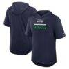 Seattle Seahawks Nike Lockup Tri-Blend Hoodie T-Shirt - - Front View