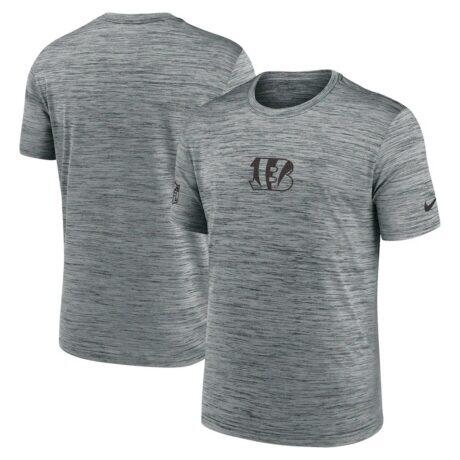 Cincinnati Bengals Nike Sideline Velocity Dri-FIT T-Shirt - Gray - Front View