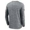 Atlanta Falcons Nike Sideline Velocity Performance Long Sleeve T-Shirt - Gray - Detail View