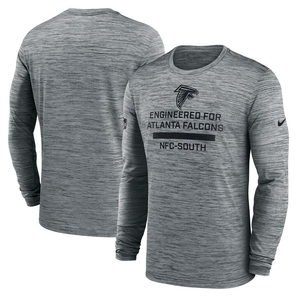 Atlanta Falcons Nike Sideline Velocity Performance Long Sleeve T-Shirt
