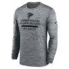 Atlanta Falcons Nike Sideline Velocity Performance Long Sleeve T-Shirt - Gray - Side View