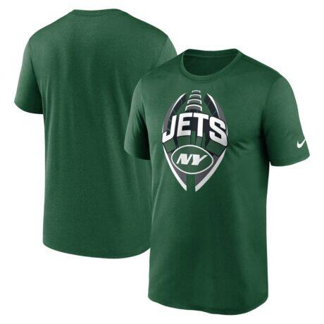New York Jets Nike Legend Icon Performance T-Shirt - Green - Front View