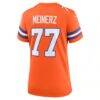 Quinn Meinerz Denver Broncos Nike Women's Mile High Collection 1977 Throwback Player Game Jersey - Orange - Detail View