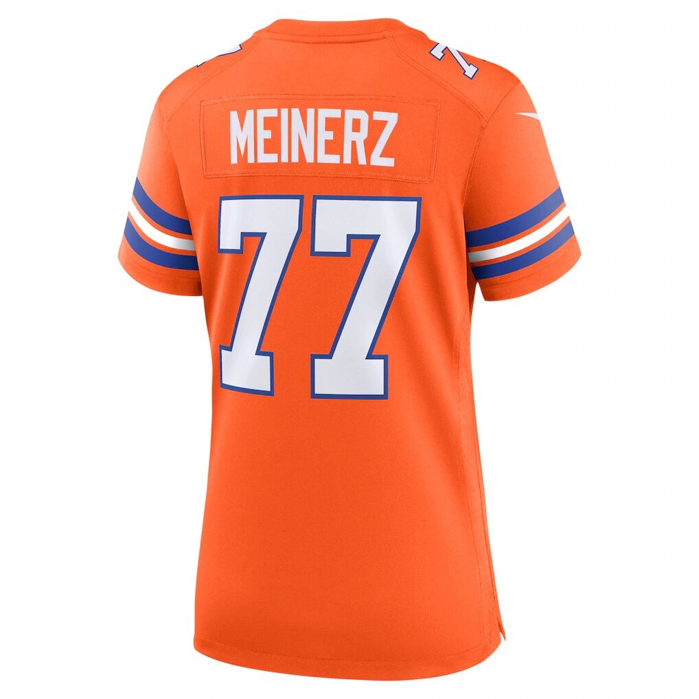Quinn Meinerz Denver Broncos Nike Women's Mile High Collection 1977 Throwback Player Game Jersey