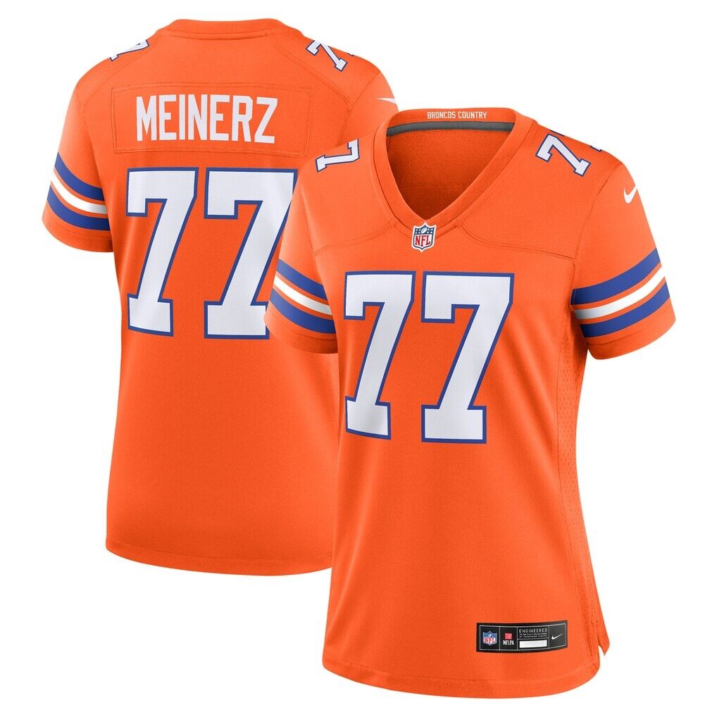 Quinn Meinerz Denver Broncos Nike Women's Mile High Collection 1977 Throwback Player Game Jersey