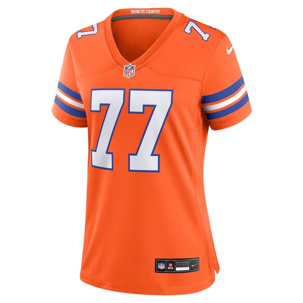 Quinn Meinerz Denver Broncos Nike Women's Mile High Collection 1977 Throwback Player Game Jersey