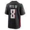 Kyle Pitts Sr. Atlanta Falcons Nike Team Game Jersey - Black - Detail View