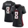 Kyle Pitts Sr. Atlanta Falcons Nike Women's Game Jersey - Black - Front View