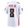Kyle Pitts Sr. Atlanta Falcons Nike White Game Jersey - White - Detail View