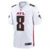 Kyle Pitts Sr. Atlanta Falcons Nike White Game Jersey - White - Side View
