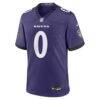 Roquan Smith Baltimore Ravens Nike Team Game Jersey - Purple - Alt1