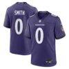 Roquan Smith Baltimore Ravens Nike Team Game Jersey - Purple - Front View