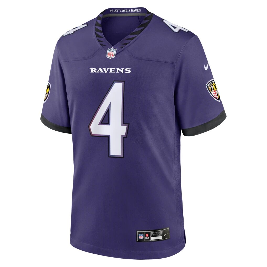 Zay Flowers Baltimore Ravens Nike Team Game Jersey