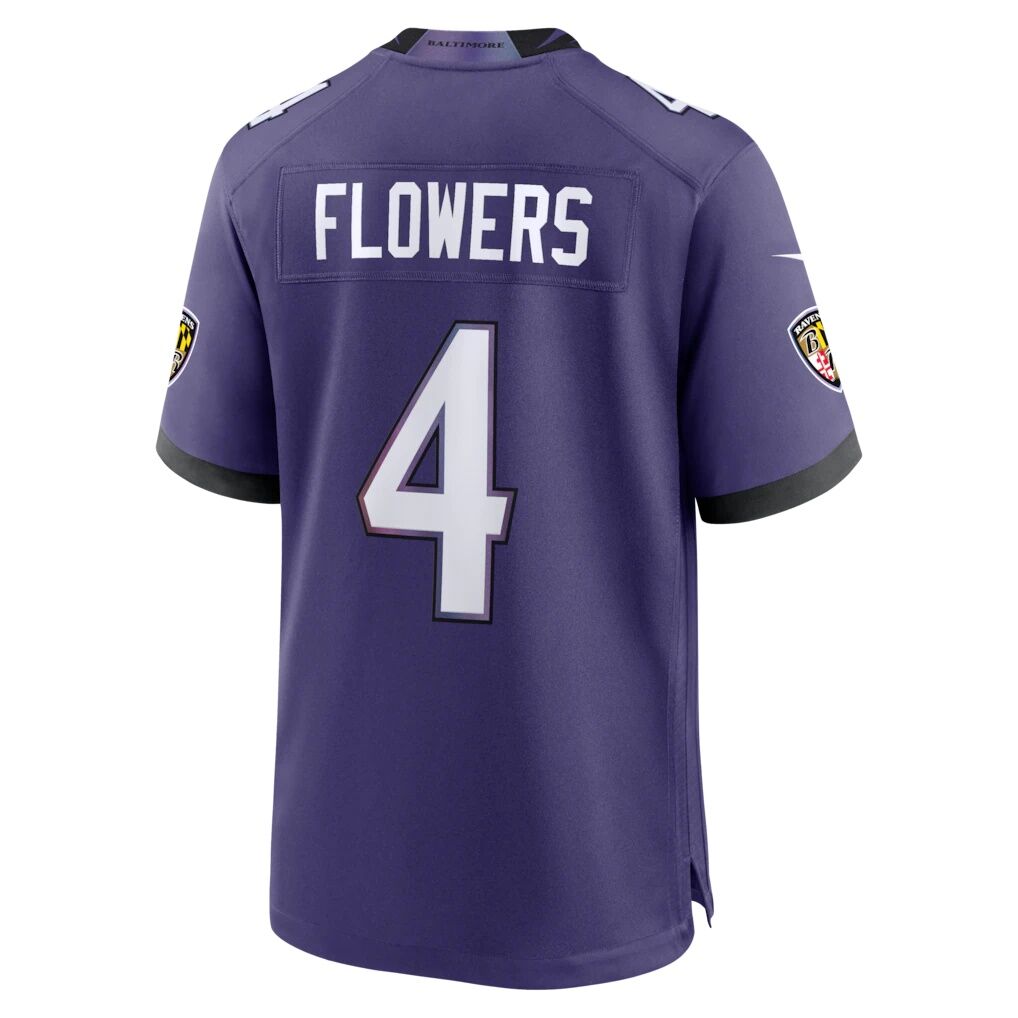 Zay Flowers Baltimore Ravens Nike Team Game Jersey