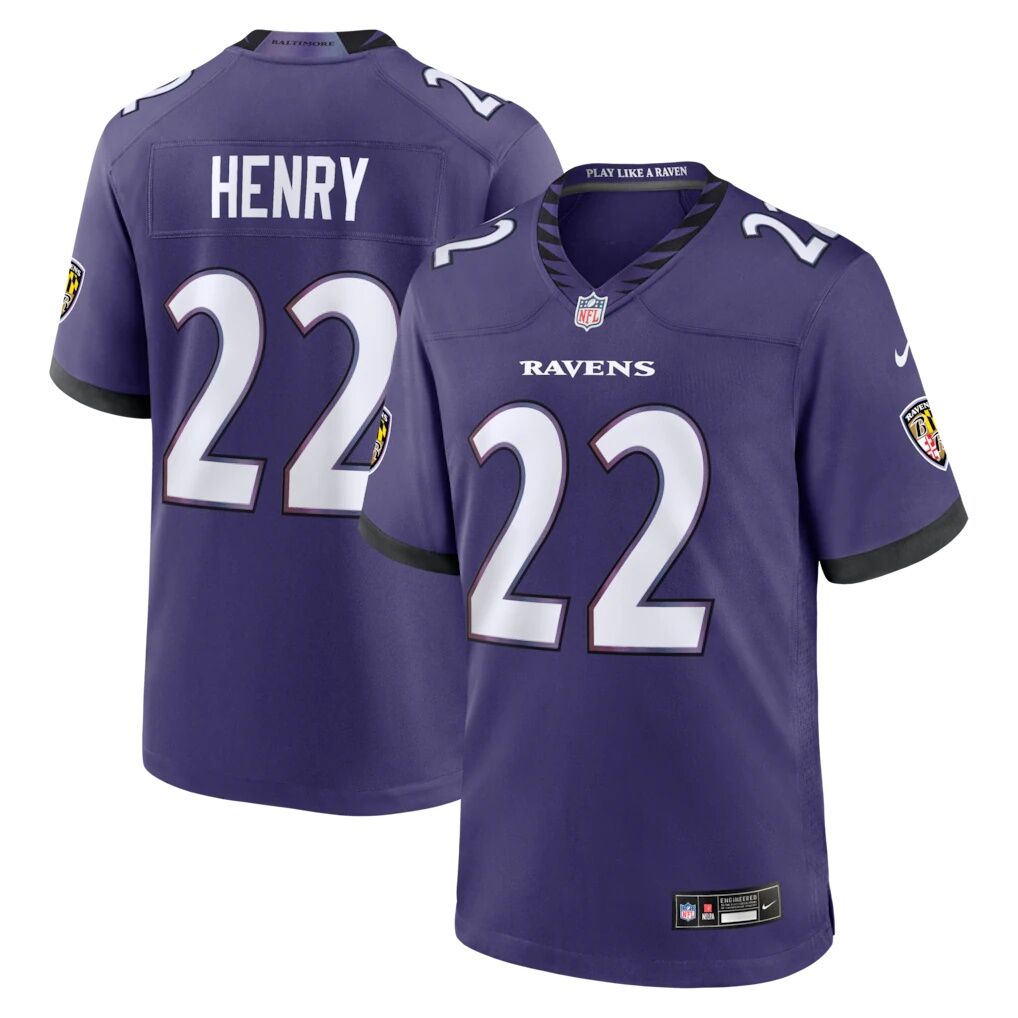 Derrick Henry Baltimore Ravens Nike Team Game Jersey