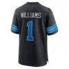 Jameson Williams Detroit Lions Nike Alternate Game Player Jersey - Black - Detail View