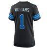 Jameson Williams Detroit Lions Nike Women's 2nd Alternate Game Player Jersey - Black - Detail View
