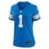Jameson Williams Detroit Lions Nike Women's Game Player Jersey - Blue - Side View