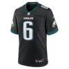DeVonta Smith Philadelphia Eagles Nike Alternate Game Jersey - Black - Side View