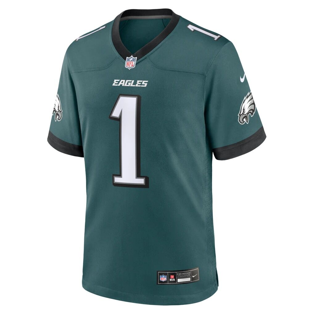 Jalen Hurts Philadelphia Eagles Nike Team Game Jersey -  Midnight Green