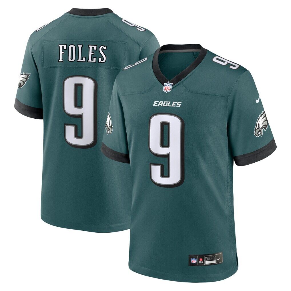 Nick Foles Philadelphia Eagles Nike Team Retired Player Game Jersey - Midnight Green