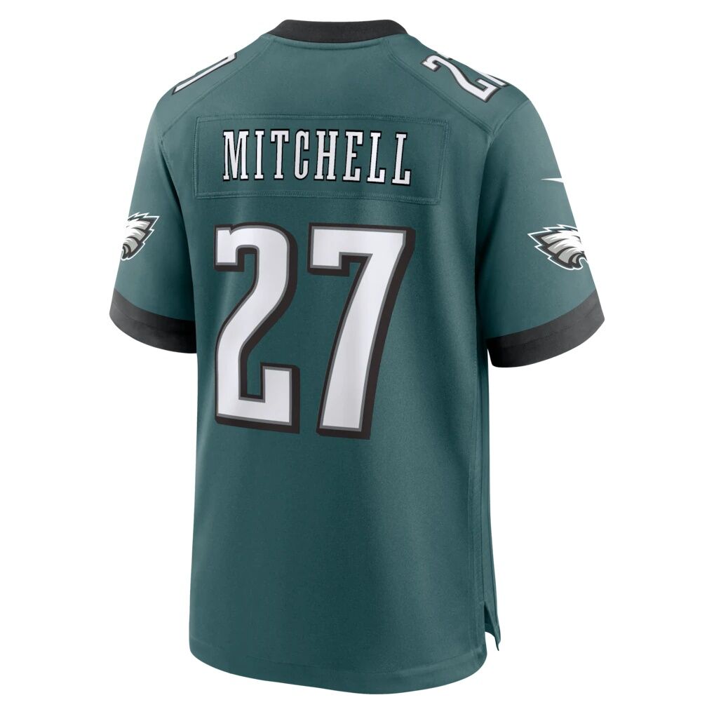 Quinyon Mitchell Philadelphia Eagles Nike Team Game Jersey -  Midnight Green