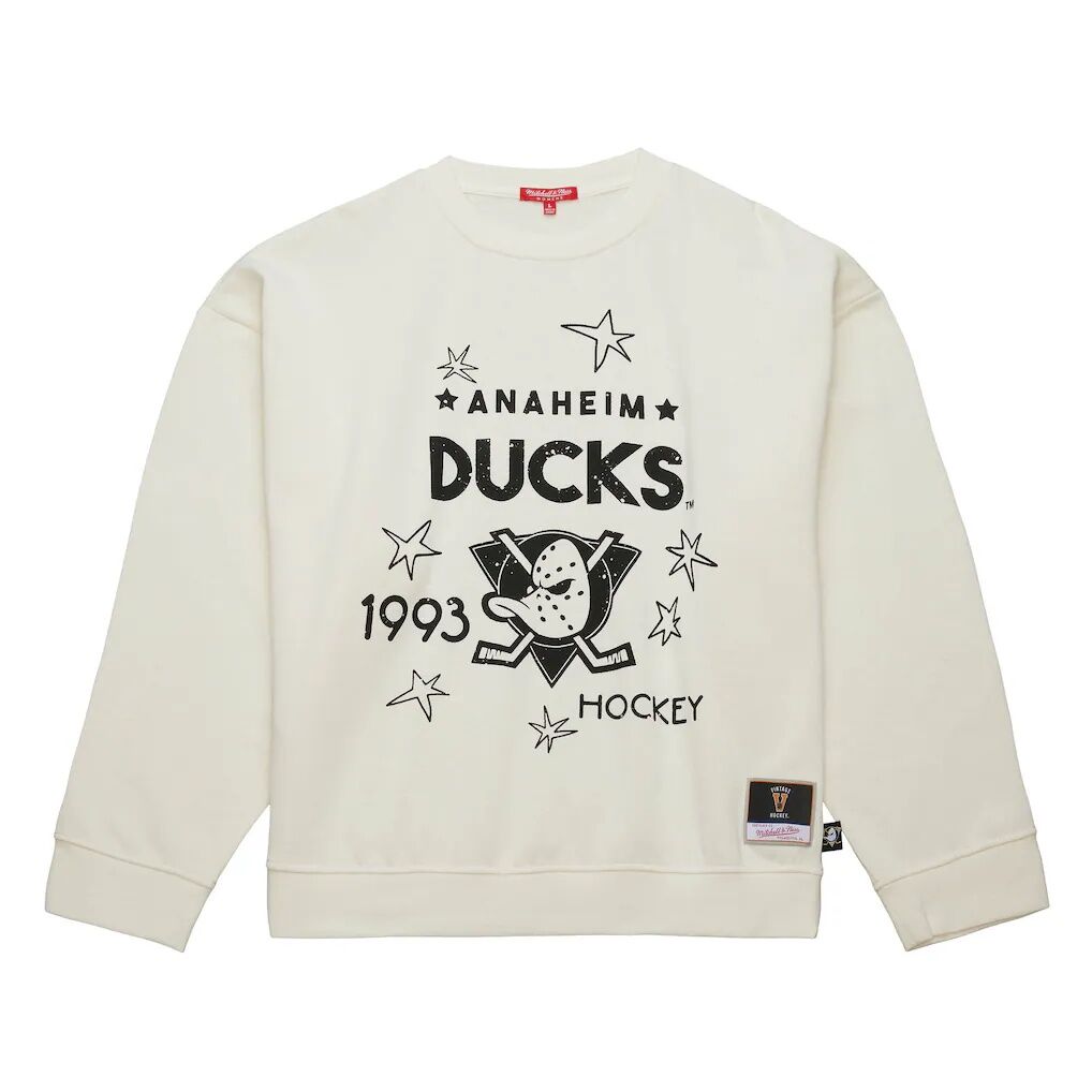 Anaheim Ducks Mitchell & Ness Women's Logo 3.0 Sweatshirt