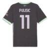 Christian Pulisic AC Milan Puma 2024/25 Third Replica Player Jersey - Charcoal - Detail View