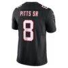 Kyle Pitts Sr. Atlanta Falcons Nike Vapor F.U.S.E. Limited Jersey - Black - Detail View