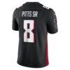 Kyle Pitts Sr. Atlanta Falcons Nike Vapor F.U.S.E. Limited Jersey - Black - Detail View