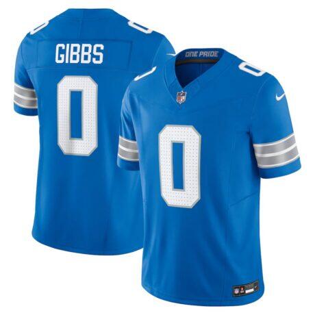 Jahmyr Gibbs Detroit Lions Nike Vapor F.U.S.E. Limited Jersey - Blue - Front View