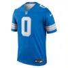 Jahmyr Gibbs Detroit Lions Nike Legend Player Performance Top - Blue - Side View