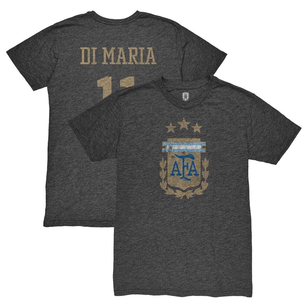 Angel Di Maria Argentina National Team 1863FC Retro Player Tri-Blend T-Shirt
