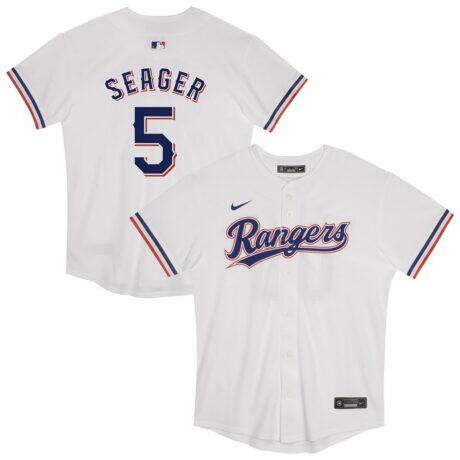 Corey Seager Texas Rangers Nike Preschool Game Jersey - White - Front View