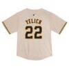 Christian Yelich Milwaukee Brewers Nike Toddler Home Game Jersey - Cream - Detail View