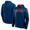 Houston Texans Logo Athletic Head Start Pullover Hoodie - Navy - Front View