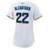 Sandy Alcantara Miami Marlins Nike Women's Home Replica Player Jersey - White - Detail View