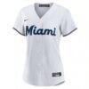 Sandy Alcantara Miami Marlins Nike Women's Home Replica Player Jersey - White - Side View