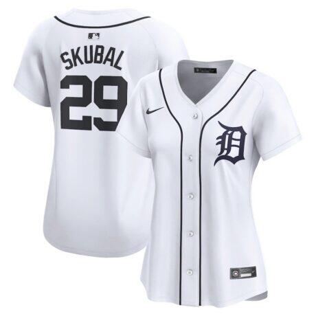 Tarik Skubal Detroit Tigers Nike Women's Limited Player Jersey - White - Front View