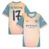 Kevin De Bruyne Manchester City Puma Women's 2024/25 Fourth Replica Player Jersey - Blue - Front View