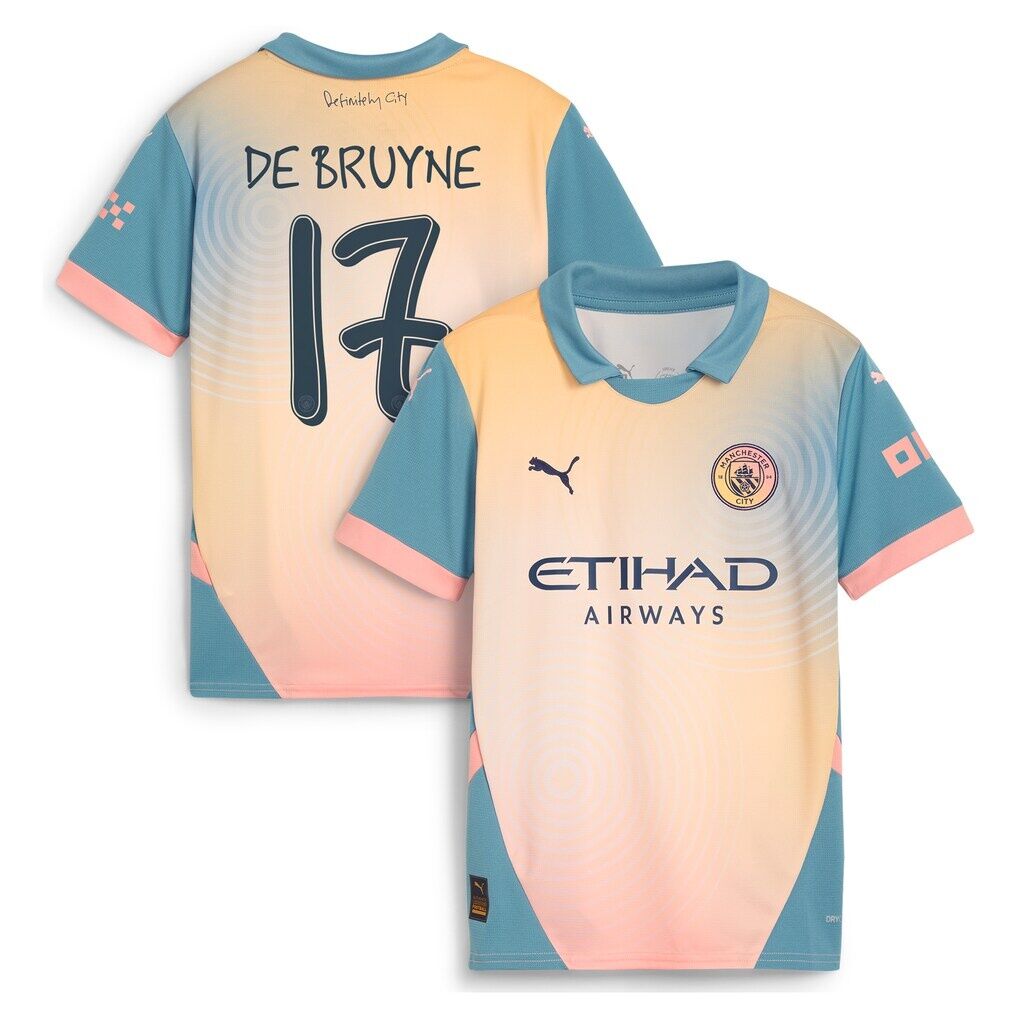 Kevin De Bruyne Manchester City Puma Youth 2024/25 Fourth Replica Player Jersey
