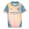 Kevin De Bruyne Manchester City Puma Youth 2024/25 Fourth Replica Player Jersey - Blue - Side View