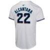Sandy Alcantara Miami Marlins Nike Youth Home Game Player Jersey - White - Detail View